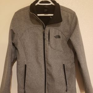Womens The North Face Windwall Jacket Size XL Gray
